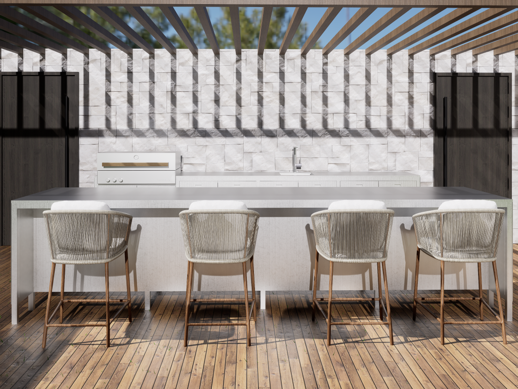 Cocinas de exterior en aluminio de diseño